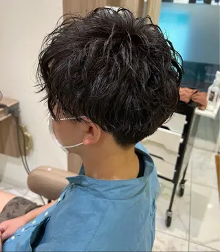 ショート パーマ メンズ 💠 安部朋也💠のヘアスタイル