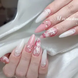 ネイル M🌷nail 長さだし専門店のネイルデザイン