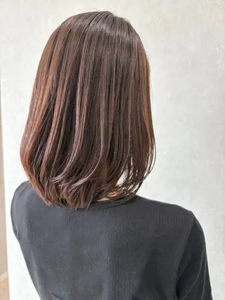 ミディアム カラー 川口 葉月のヘアスタイル