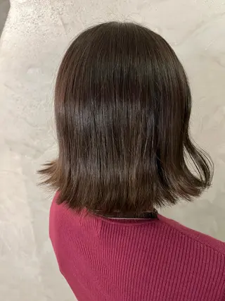 ミディアム カラー FUJINO RYOのヘアスタイル