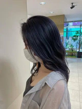 セミロング カラー ヘアアレンジ 【Sweep】おじま のぞみのヘアスタイル