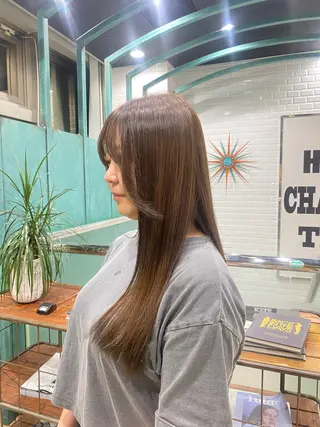 ロング カラー APPiiS所属・オノデラ ハヅキのヘアスタイル