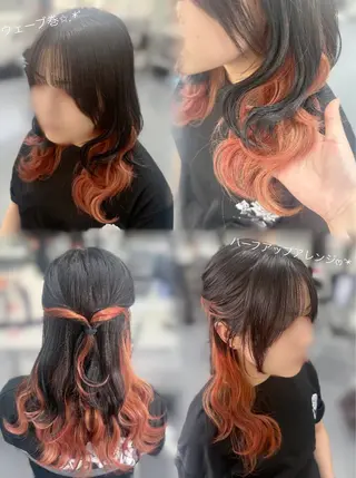 セミロング カラー ヘアアレンジ prize 錦糸町店所属・カラーモデル募集中 💜manaka💜のヘアスタイル