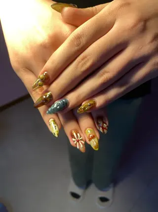 ネイル NICO nail　三軒茶屋店　ネイル＆アイラッシュ所属・oichan 𖦹°‧のネイルデザイン