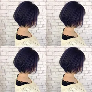 ショート カラー 赤み消しカラー /透明感カラー 上長のヘアスタイル