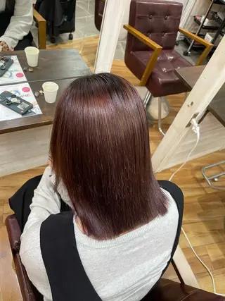 ミディアム SOYON西大寺店所属・ダブルカラー/ 髪質改善💎安藤のヘアスタイル