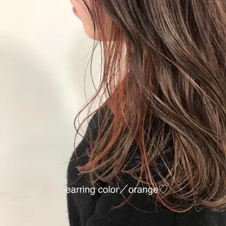 セミロング カラー GLROW haruhiのヘアスタイル