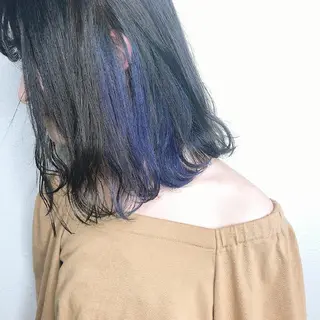 ミディアム ヘアアレンジ カラー 竹内啓太 ボブのヘアスタイル