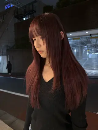 ロング カラー パーマ/ボブ /レイヤー チヒロのヘアスタイル