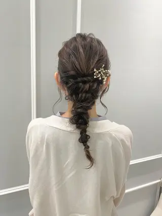 ヘアアレンジ 似合わせ艶髪カラー ❤️ハダユミのヘアスタイル