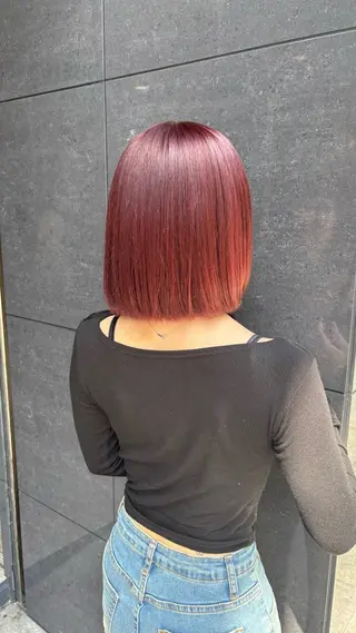 ショート カラー GATE.所属・梅田／ハイトーン ／アレンジ／りなのヘアスタイル