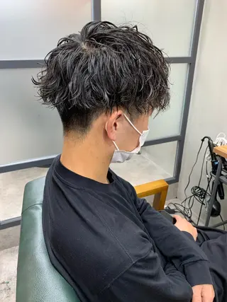 ショート パーマ メンズ 【S.BROOM】 店長　西川徹のヘアスタイル