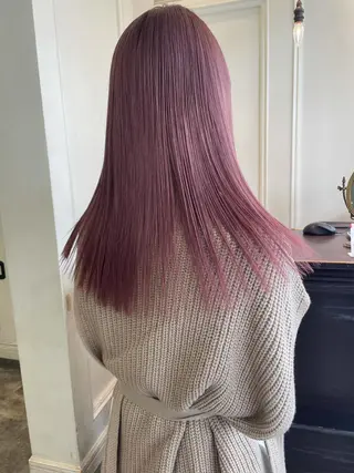 セミロング カラー classic 新横浜所属・大人girly🛋️ 🤍yukakoのヘアスタイル