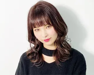 ミディアム カラー ヘアアレンジ 大橋 拓巳のヘアスタイル