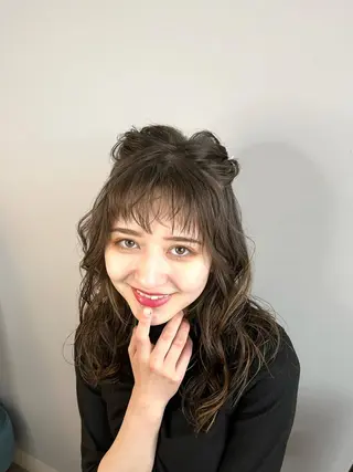 ミディアム ヘアアレンジ 奥山 沙季(大井町)のヘアスタイル