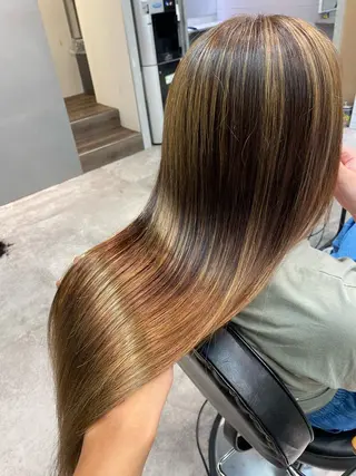 ロング カラー 田島 泰雅のヘアスタイル