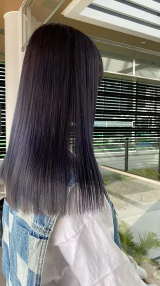 セミロング カラー RURI韓国ボブ 🇰🇷タッセルボブのヘアスタイル