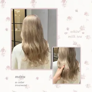 ロング カラー 𝒎𝒐𝒆🩰 名駅/ヘアメ/暖色♡のヘアスタイル