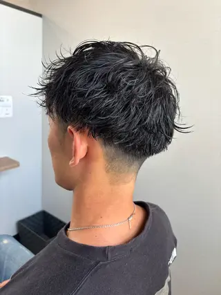 ショート パーマ メンズ Men's hair Libre Sunny所属・高橋 怜玖のヘアスタイル