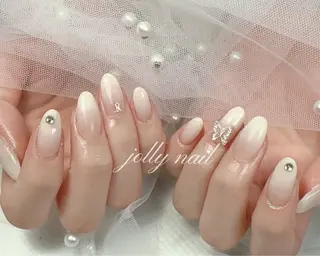 ネイル Jolly チップ長さだしのネイルデザイン