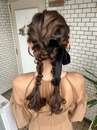 ヘアアレンジ 大人可愛いヘアメイク 💋🧚‍♀️しずかのヘアスタイル