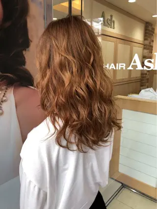 ロング カラー 難波 勝哉のヘアスタイル