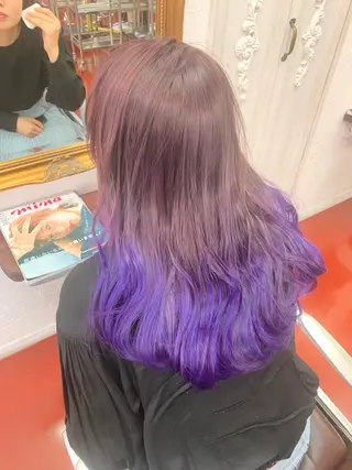 セミロング カラー ピンクベージュ/新潟 万代/高橋桃葉🍑のヘアスタイル