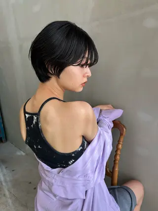 ショート カラー ショート/ボブ専門 宮脇美奈/南船場のヘアスタイル