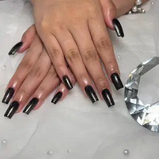 セミロング くま ちゃんのネイルデザイン