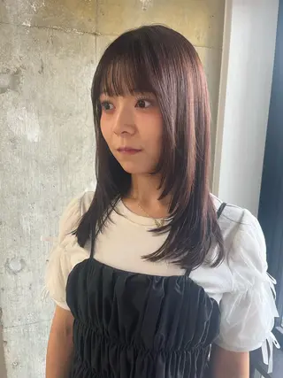 ロング カラー anon Loemのヘアスタイル