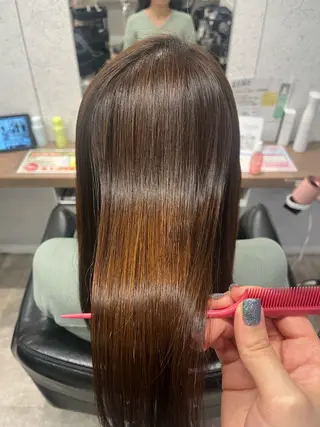 セミロング カラー 🍓艶髪/艶カラー ハイトーン/しんたにのヘアスタイル