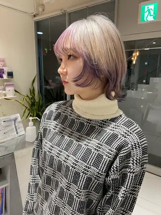 ミディアム カラー STELLA hair design salon所属・浅野 匠のヘアスタイル