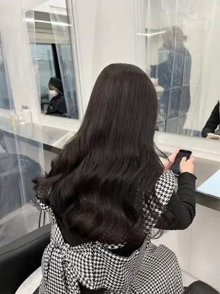 ロング カラー ヘアアレンジ 透明感ラベンダー💗 SHOのヘアスタイル