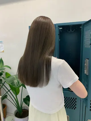 ロング カラー moeka レイヤー /艶カラー/韓国のヘアスタイル