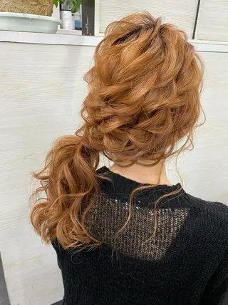 ロング ヘアアレンジ VIF所属・🗻飯田誠也🗻 カットカラー得意のヘアスタイル