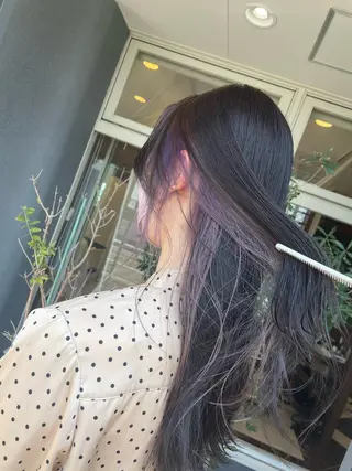 ロング カラー 佐々木 麻純のヘアスタイル