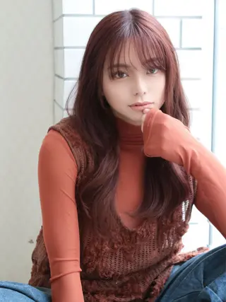 ロング 小顔カット/レイヤー 【WiLL】加藤のヘアスタイル