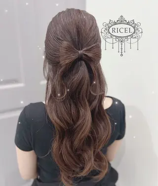 ロング ヘアアレンジ RICEL 原宿店のヘアスタイル