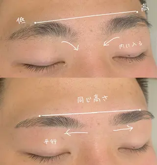 メンズ アイブロウ Heath所属・眉毛サロンHeath ヒースの眉毛・アイブロウイメージ