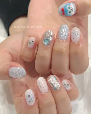 ネイル GO TODAY シェアサロン　原宿Liber店所属・Risa🍒原宿 推し活/ガーリーのネイルデザイン