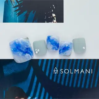 ネイル SOLMANI 予約担当のネイルデザイン