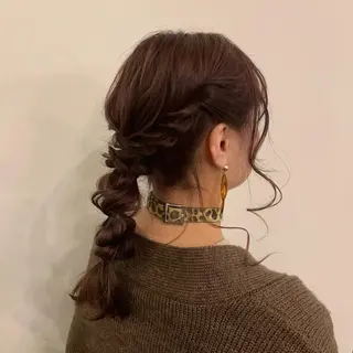 セミロング ヘアアレンジ Sachiko ❤︎‬Pressのヘアスタイル
