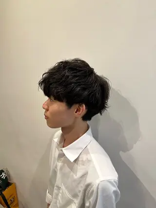 パーマ メンズ 川口開世 layer cutのヘアスタイル