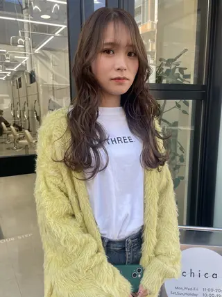 ロング ボブカットモデル/パ ーマ/harunaのヘアスタイル