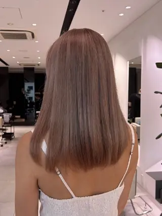 セミロング カラー stair:case所属・💜艶髪カラー💜 🎶富川美希🎶のヘアスタイル