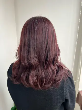 セミロング カラー Sherry/R 三川町 山本なつみのヘアスタイル