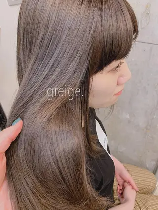 ミディアム カラー 江原 綾花のヘアスタイル