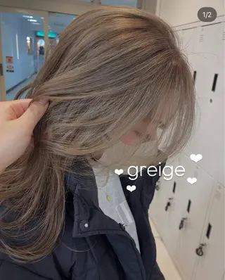 セミロング カラー カラーモデル募集中⭐ ナツのヘアスタイル