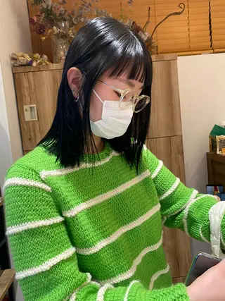 ミディアム カラー パーマ指名No1 /namiのヘアスタイル