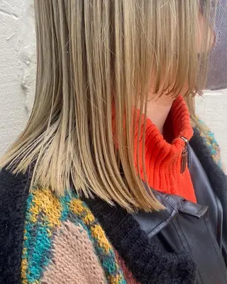 ミディアム F-card所属・shiga mariaのヘアスタイル